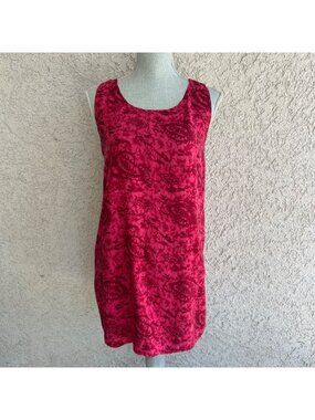 Vintage 90s Y2K All Over Print Casual Short Sun Dress - Large